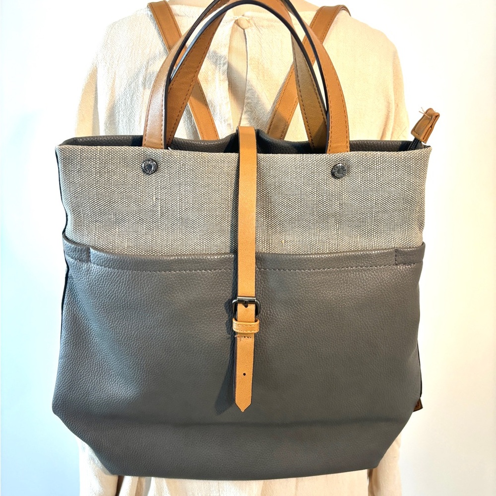 ROOTS 73 NEOT Recycled Leather like Convertible Backpack